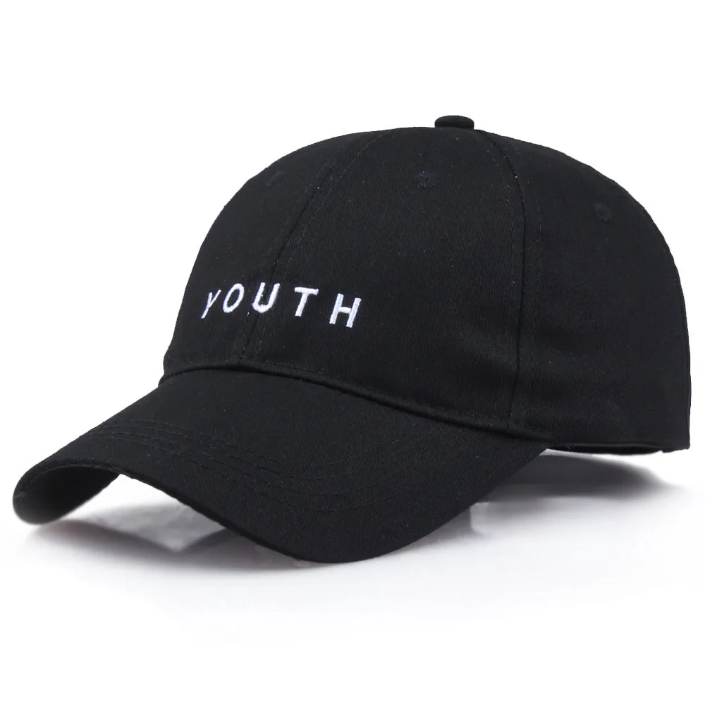 Baseball Cap Adjustable Snapback Hip Hop Letter Embroidery Youth Black White Cotton Caps Women Man Casquette Hat Casquette Homme