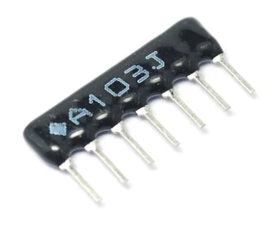 20pcs 7pin DIP exclusion Network Resistor array 470R 1K 2.2K 3.3K 4.7K 5.1K 6.8K 10K 33K 47K 100K A 471J 102J 222J 332J 472J