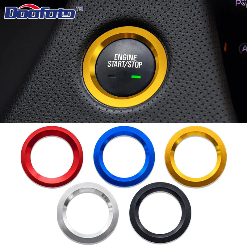 NEW Car Styling Sticker Case Auto Start Stop Engine Cover Button Ring For Cadillac For Toyota Rav4 Builk Great Wall Accessories