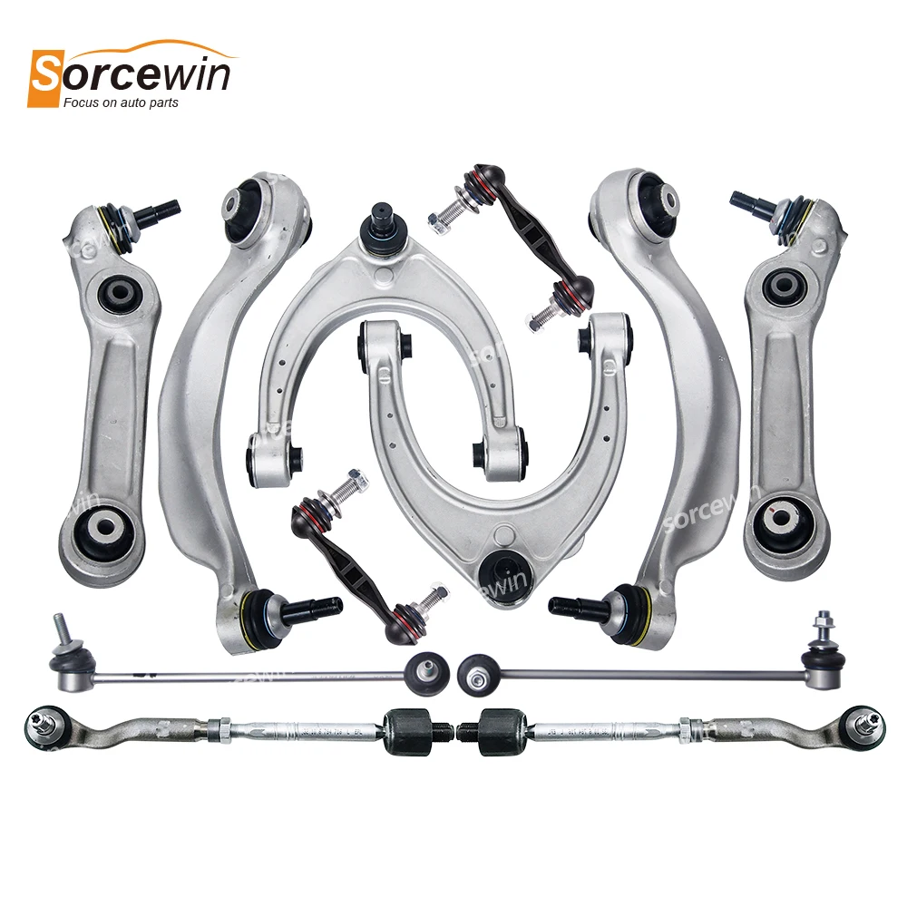 12Pcs For BMW 5 Series F02 F07 550i 750Li 740Li Auto Parts Car Front Suspension Control Arms Kit Ball Joint Assembly