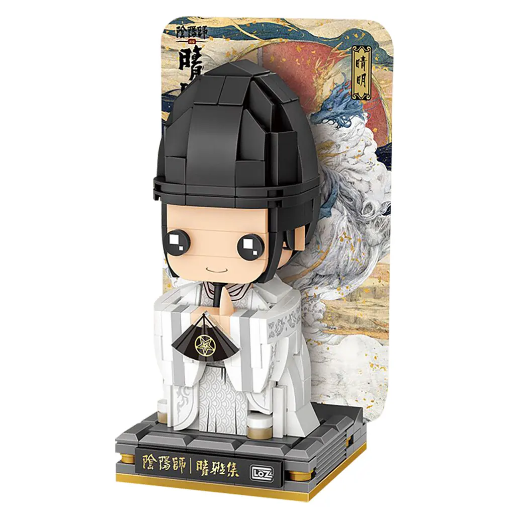 LOZ Onmyoji Movie Qingya Set Square Head Boy Building Block Boya Mini Assembling Toy Qingming