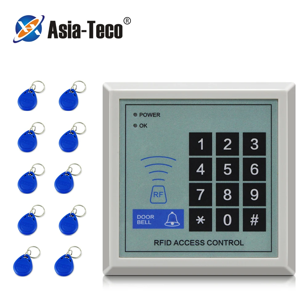 

1000 User 125KHz RFID Access Control Keypad Outdoor Rainproof Cover EM Card Reader Door Access Control System