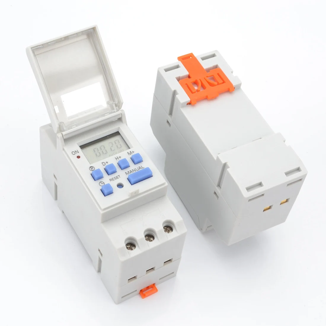 Electronic Weekly 7 Days Programmable Digital Industrial Time Switch Relay Timer Control AC 220V 16A Din Rail Mount