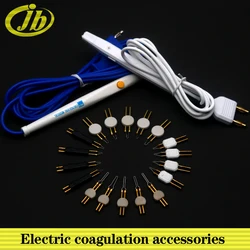 Electric coagulation head electrocoagulator handle wire surgical instruments for microvascular hemostasis operating handle