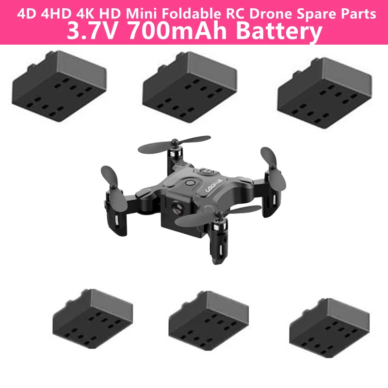 4D 4HD V2 4K Remote Control Drone 3.7V 700mAh Battery Spare Part For 4D 4HD V2 Fixed Height Hover Remote Control Quadcopter Toy