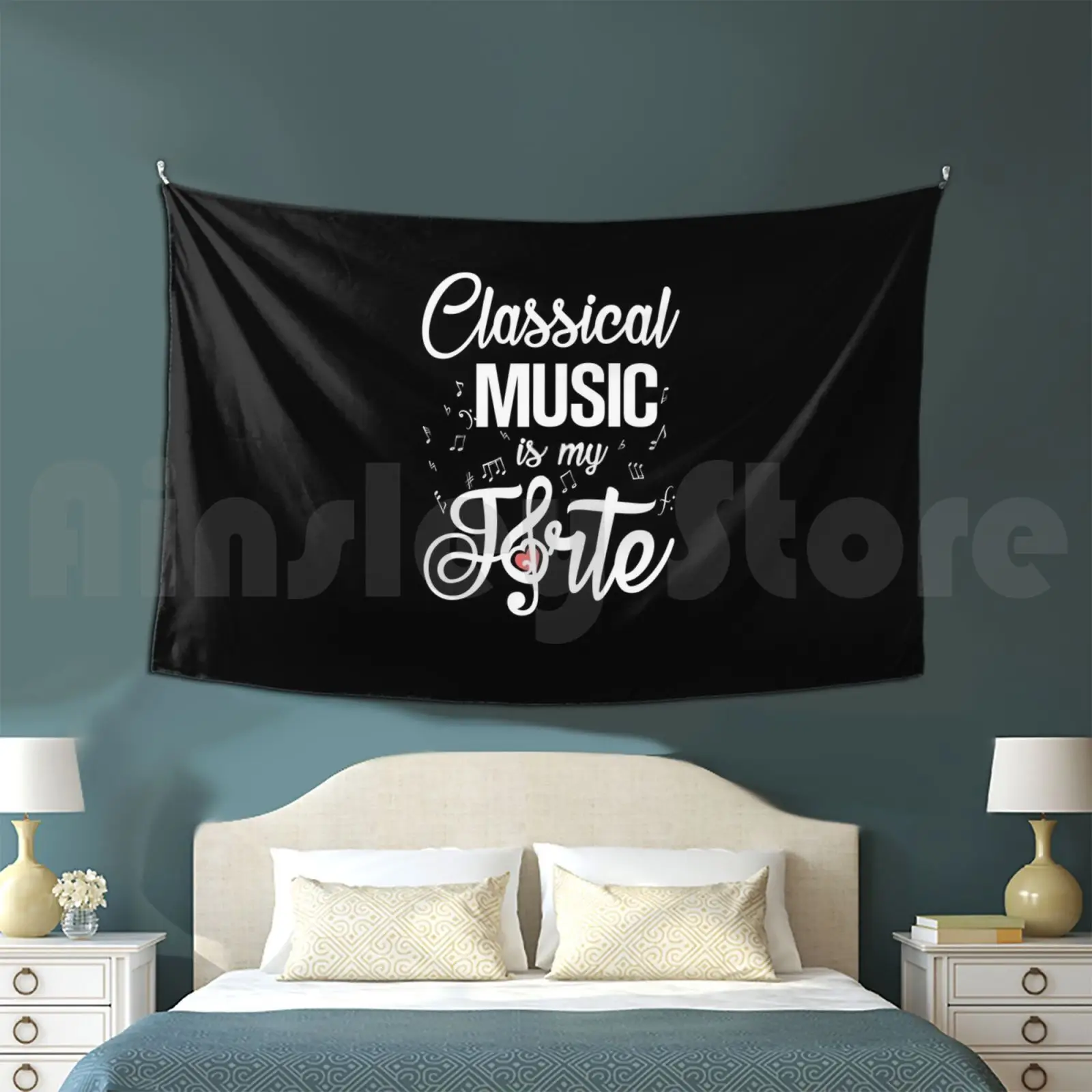 Classical Music Is My Forte Tapestry Living Room Bedroom Classical Music Bach Mozart Schubert Beethoven Brahms