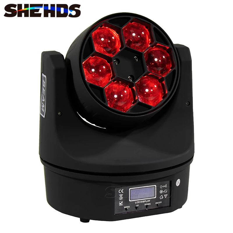 Imagem -05 - Shehds-upgrade Led Beam Mais Wash 19x15w 6x15w Iluminação Rgbw Zoom Dmx para dj Disco Bar Party Equipamento de Iluminação de Palco Novo