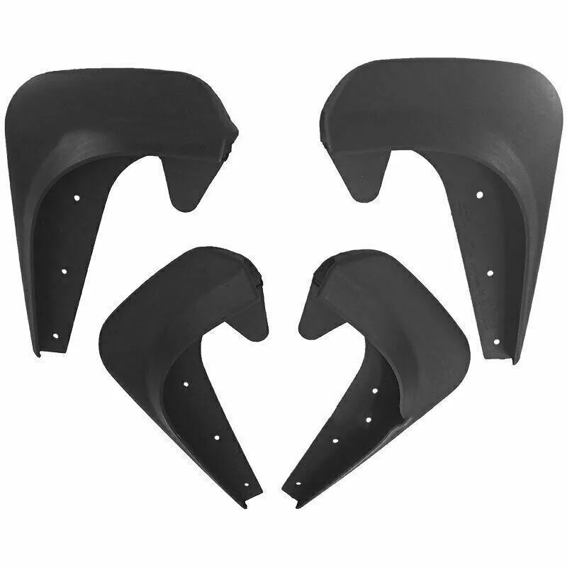 

4PCS Set Universal Front Rear Mudflaps Flexible Splash Protection Mud Guards Fit Most Car Models Exterior Accessories