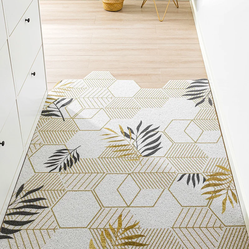 Geometric Home Door Mat Carpet Living Room Custom Hallway Mat Carpet Anti-slip Freely Cutting Dust-proof Floor Entrance Door Mat