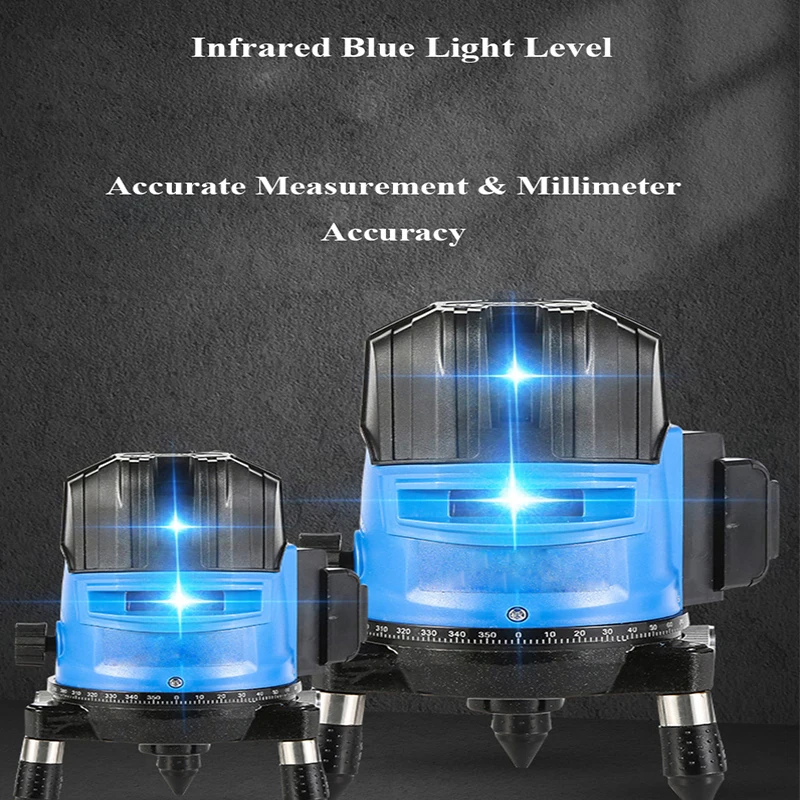 CUPBTNA Super Blue Light Laser Level High Precision Auto 3D Leveling Self-Level Laser Leveling Unit Laser Guide Measuring Tools