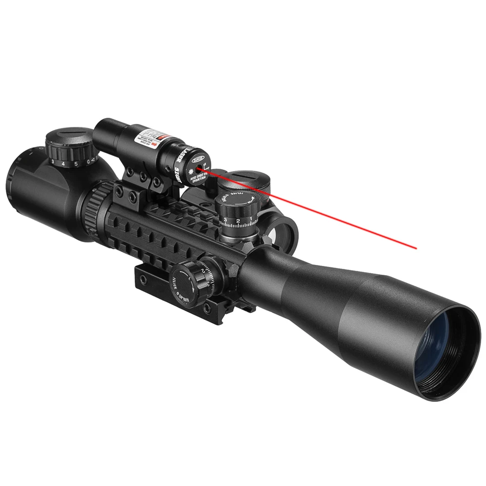 VOMZ 3-9X40 Hunting tactical red dot Laser combination Optical sight Airsoft accessories Spotting scope for rifle hunting