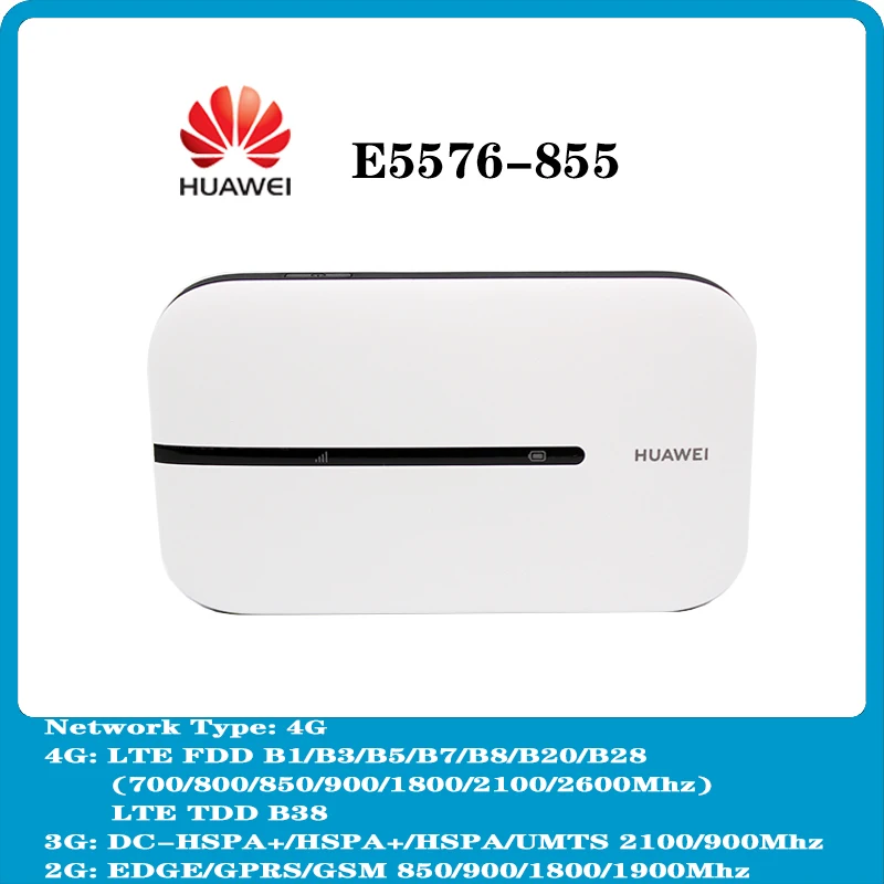 HUAWEI Mở Khóa LTE Cat4 150Mbps E5576 E5576-855 4G Hotspot Di Động Bỏ Túi Router WIFI 3G 4G không Dây Di Động Mifi