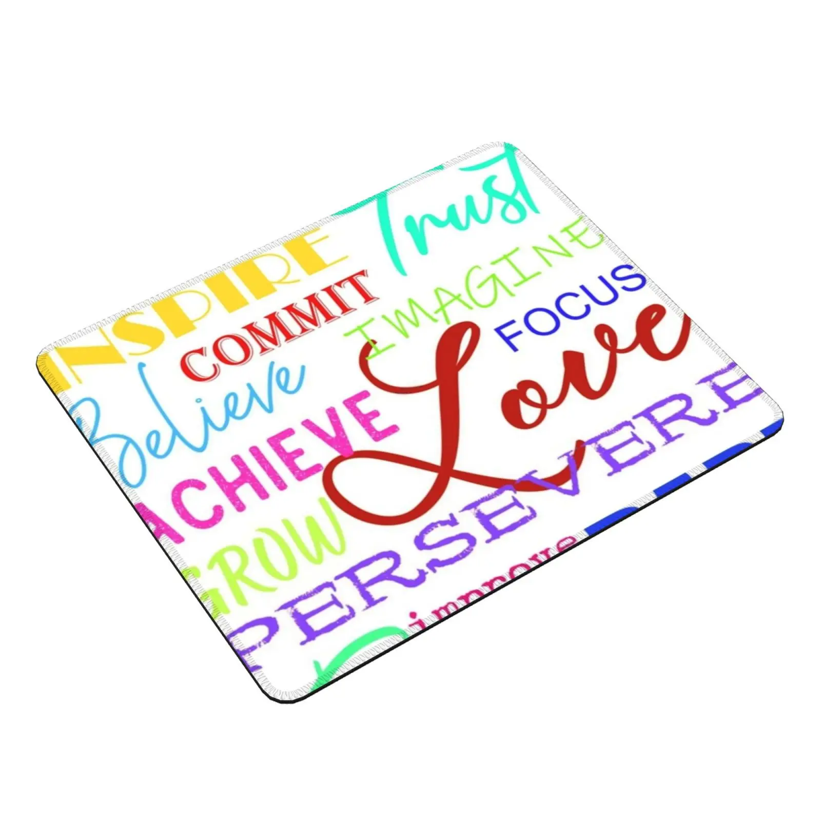 Positive Inspirational Words Mouse Pad DIY Print Cushion Inspirational Motivational Inspiration Motivation