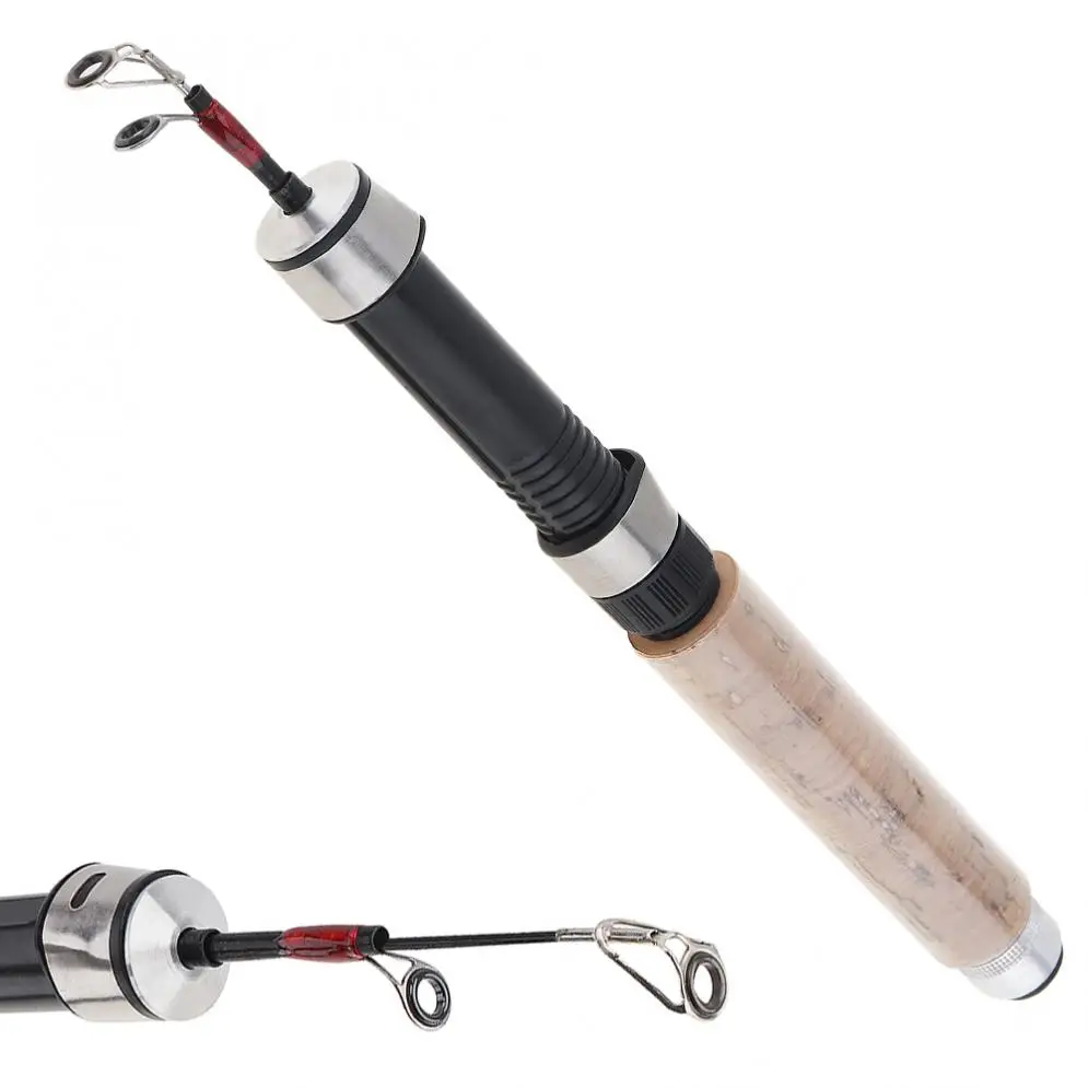 Carbon Telescopic Winter Ice Fishing Rod Ultra-light 64cm Shrinkable Fishing Pole