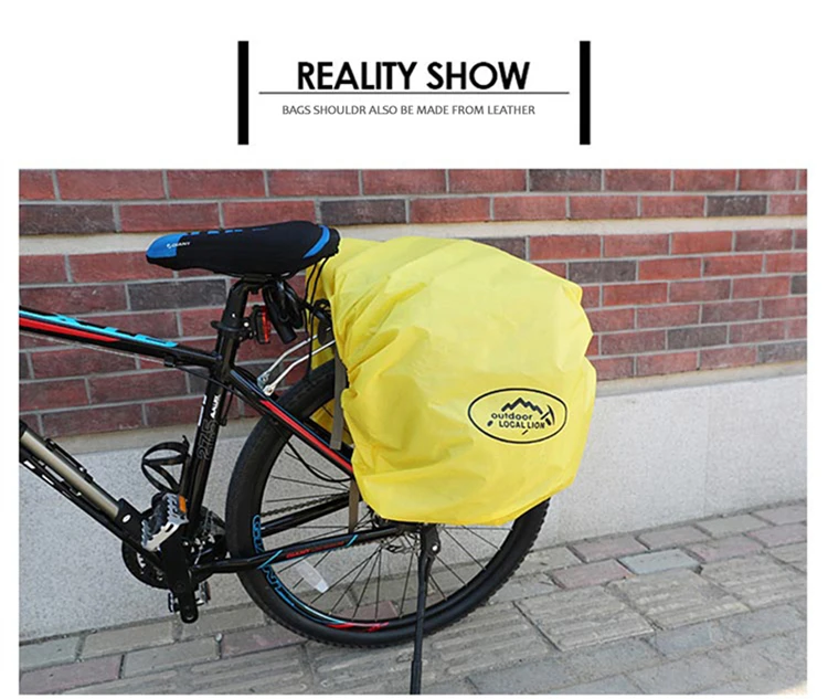 50L Fahrrad Tasche Mountain Road Sattel Radfahren Taschen Fahrrad Hinten Sitz Tasche Doppel Seite Rack Schwanz Sitz Pannier Pack Fahrrad Zubehör – Detail 11