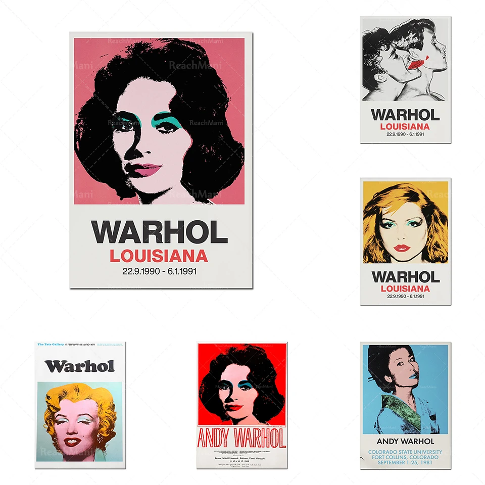 Andy Warhol Fair Art Works | Andy Warhol Impressions | Pop Art | Modern Art | Decorative Mural | Art Mural Poster
