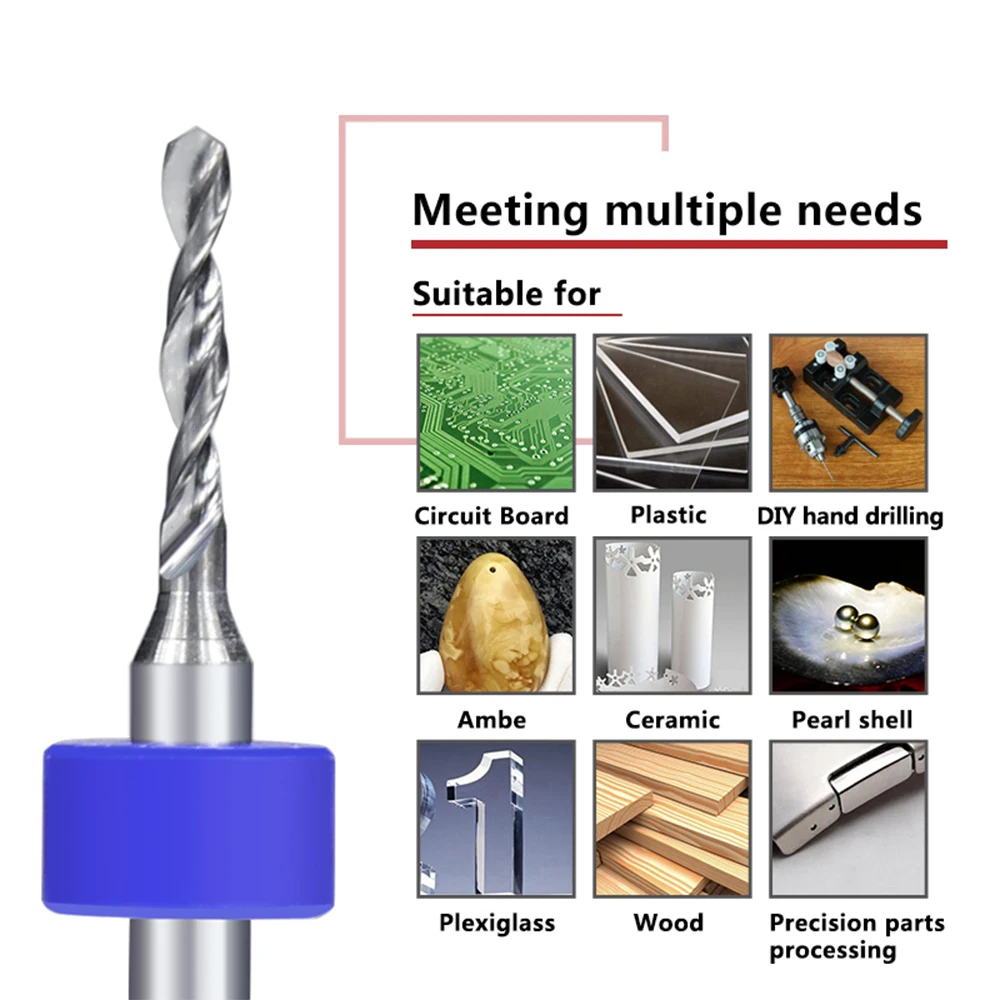 Foret à Bord pour Circuit Imprimé, Micro PCB, Carbure de Rett, 1.1-1.7mm