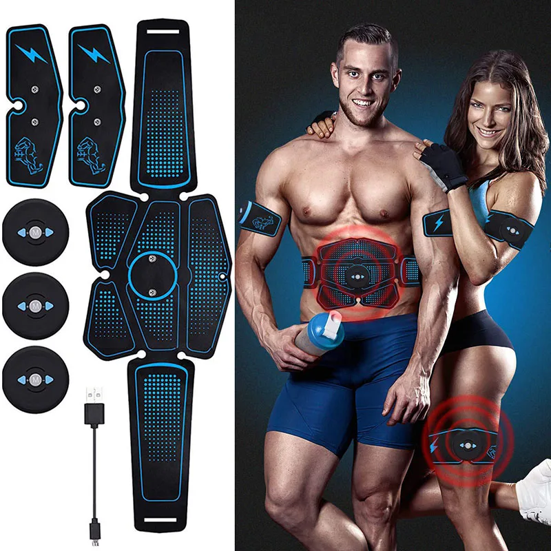 

EMS Muscle Stimulator Abdominal Muscle Trainer Electrostimulation Vibrating Exercise Vibration Body Slimming Machine Home Gym