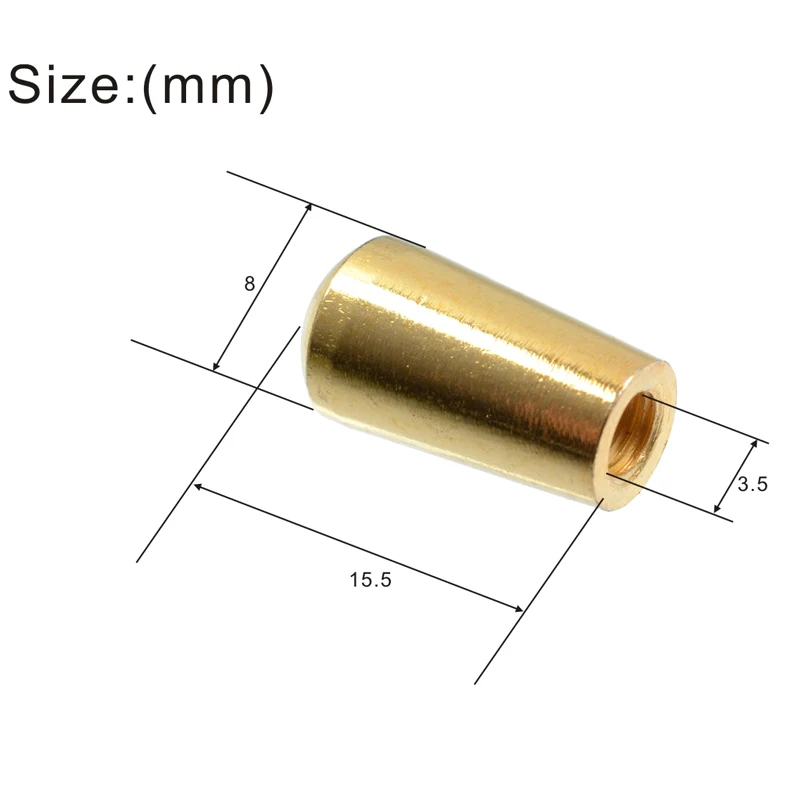 1PC/2PCS METAL Internal Thread 3.5mm Brass 3way Toggle Switch Tip Metric LP Guitar Accessories