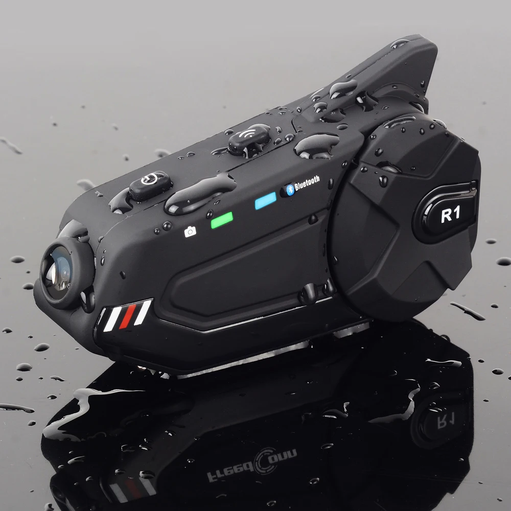Bluetooth Wifi Motorfiets Camera Rijden Recorder Intercom Praten Tot 6 Persoon Video Hoek 120 Graden Body Waterdichte