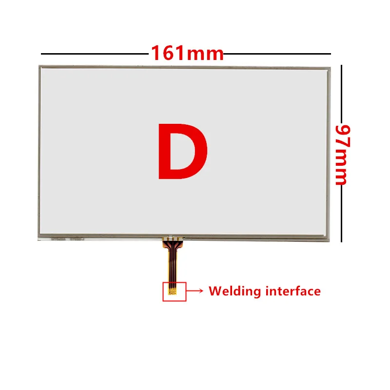 5.6/6/7/7 1/7.4นิ้วความต้านทานหน้าจอสัมผัส Digitizer แผงกระจกสำหรับรถยนต์ DVD GPS นำทางมัลติมีเดียอุตสาหกรรม