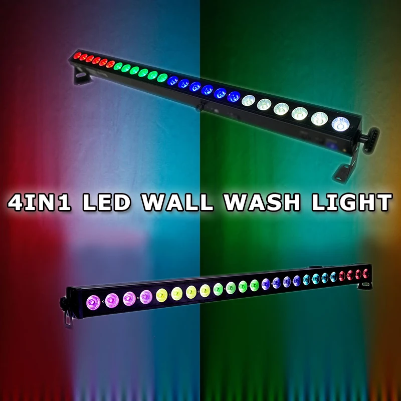 

24X4W RGBW Full Color 4IN1 LED Wall Wash Light Disco Bar Entertainment Light