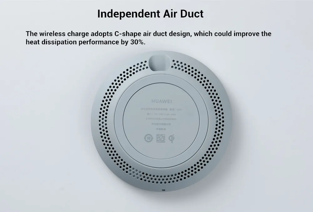 Huawei CP61 Wireless Charger 27W Max Super Charge For Huawei Qi Standard Charge For iPhone