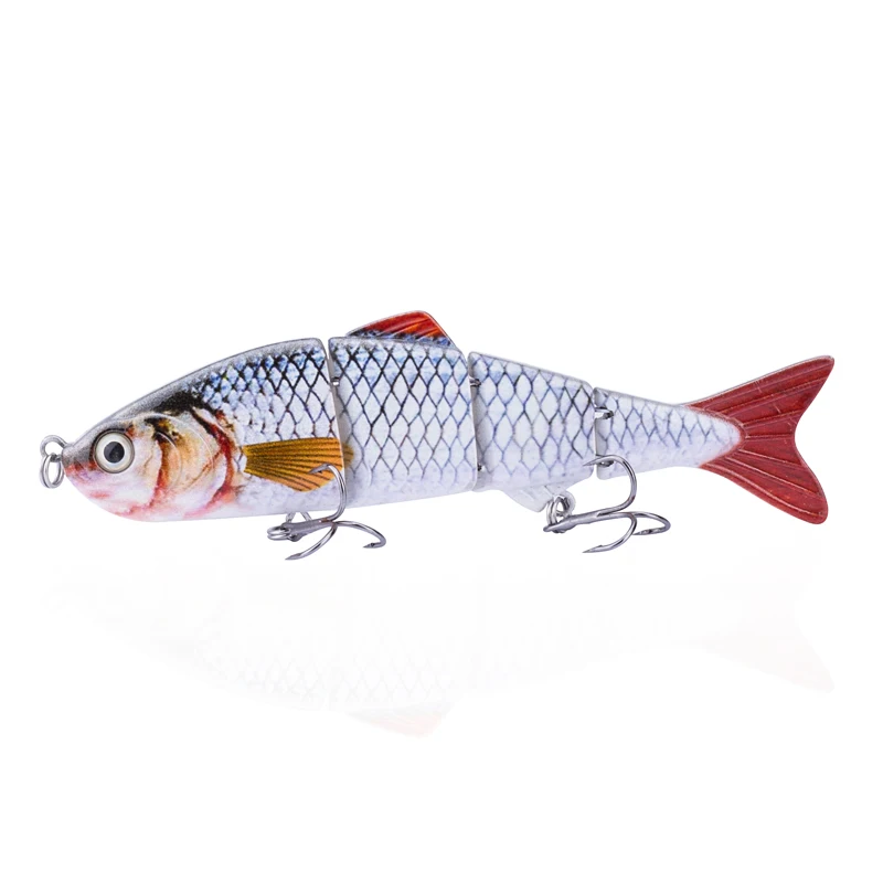 Frei kombinierbares Set 125mm/17g Mehrteilige Schwimmköder 4-Segment-Wobbler Angelköder-Set Crankbait-Köder Harter Kunstköder