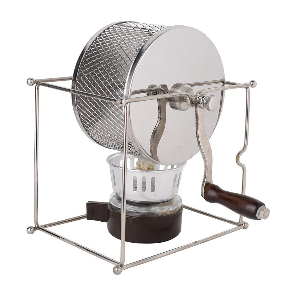 Manual Coffee Roaster Home Mini Coffee Bean Roasting Machine with Handle Stainless Steel DIY Coffee Baking Tools