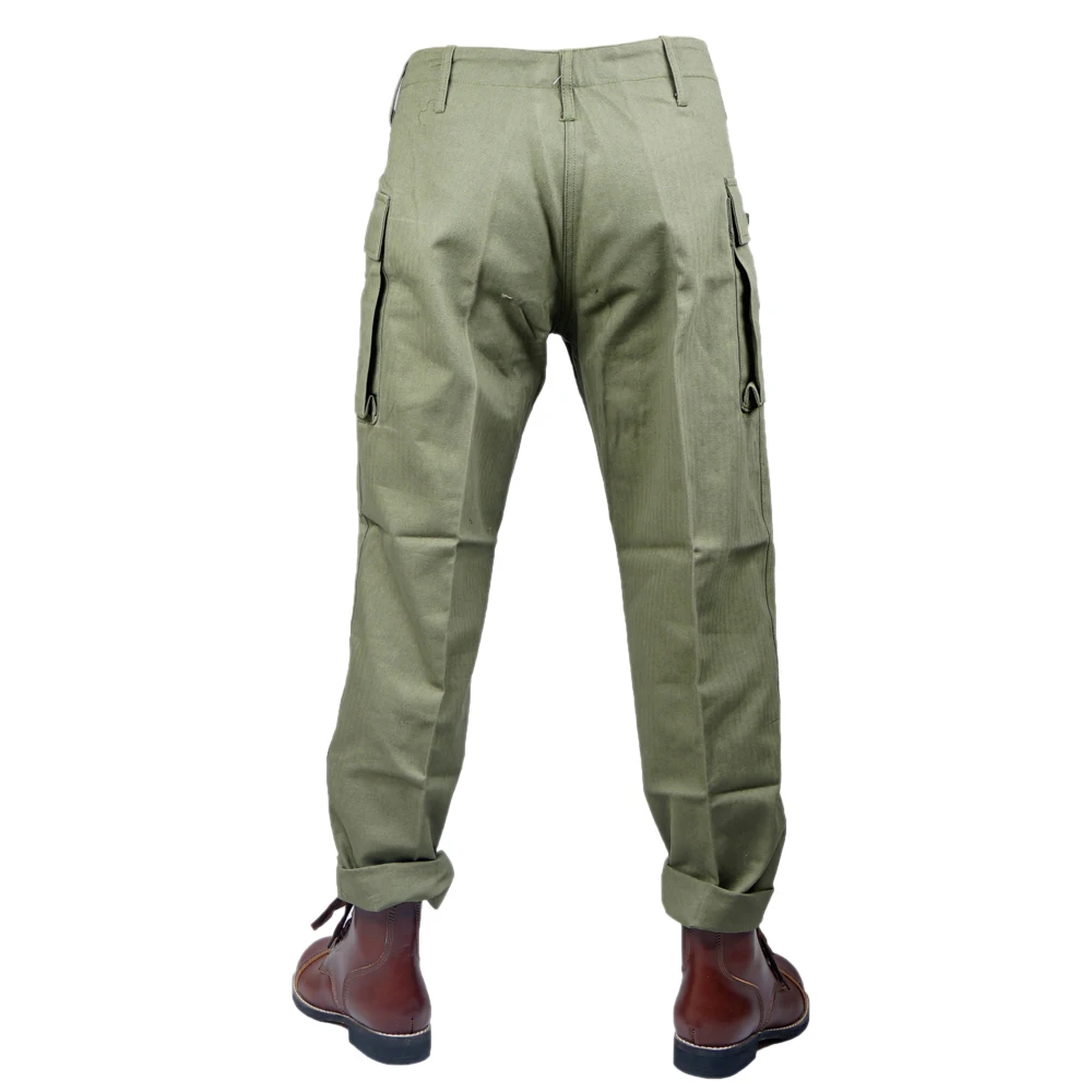 Pantalones de uniforme del Cuerpo de Marines del Ejército de los EE. UU., pantalones de Exteriores, pantalones de uniforme HBT, verde, WWII WW2