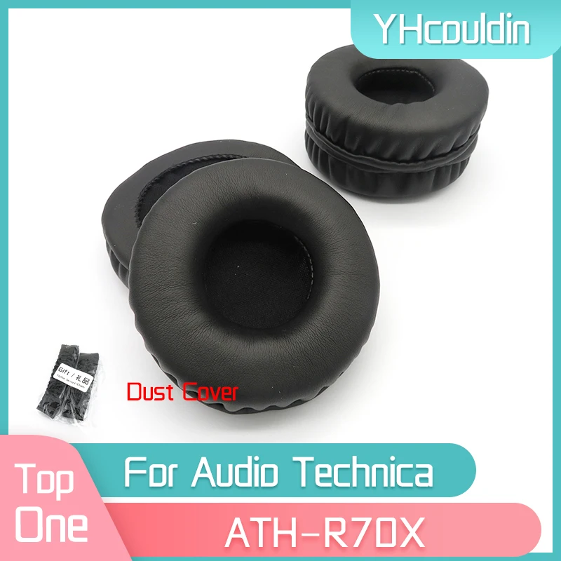 YHcouldin Ear Pads For Audio Technica ATH R70X ATH-R70X Earpads Headset Leather Ear Cushions Replacement Earcushion