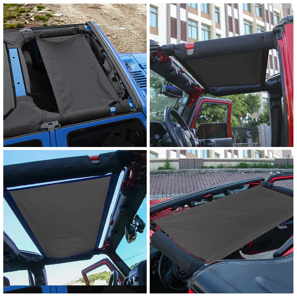 Amaca per tenda parasole per tetto auto per Jeep Wrangler & Wrangler Unlimited 1987-2020 LJ,YJ,TJ, JK, JKU, JL,JLU