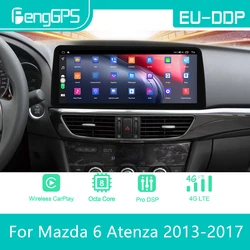 12.3 inch For Mazda 6 Atenza 2013 2014 2015 2016 2017 Android Car Radio Stereo Multimedia Player 2Din Autoradio GPS Navi Screen