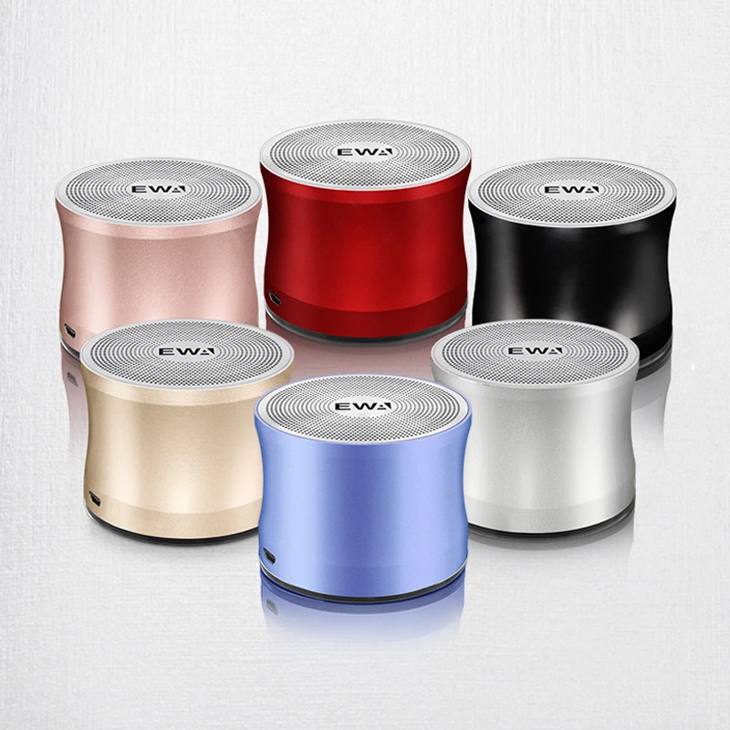 Ewa a109 alto-falantes de metal à prova dwireless água portátil sem fio bluetooth conectar 3d surround subwoofer cartão jogar alto-falante caixa de som