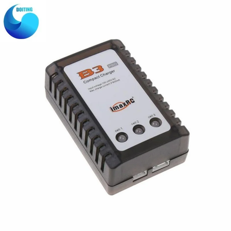 Cargador B3 para modelo de avión, batería de litio de 7,4 V a 11 V, 2 s, 3 s, cargador de equilibrio B3 Simple, adaptador de corriente