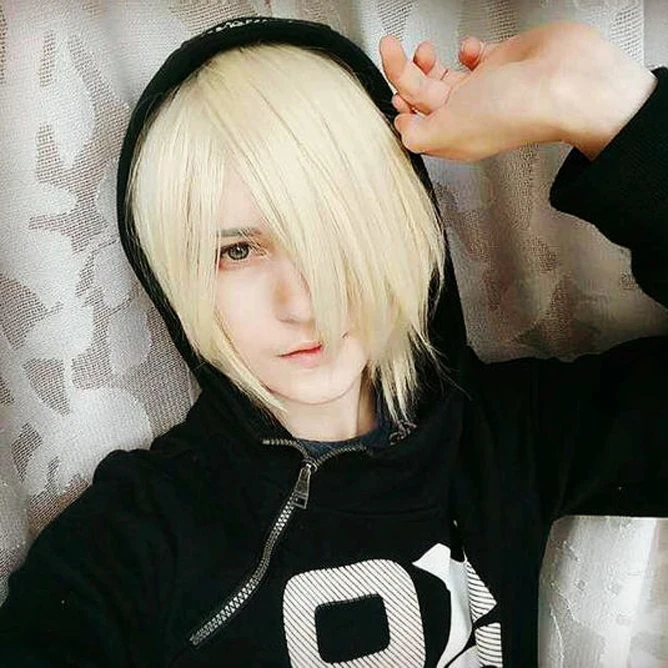 YURI!!! on ICE Yuri Plisetsky Wig Cosplay Costume Men & Women Short Synthetic Hair Party Wigs+wig cap