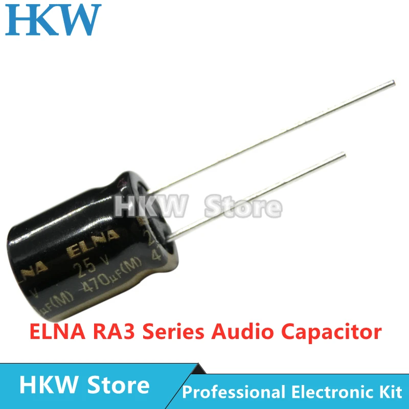 ELNA RA3 Series HiFi Audio Capacitor 16V 25V 50V 63V 10uF 22uF 47uF 100uF 220uF 470uF 1000uF 2200uF 3300uF 10000uF Original 20%