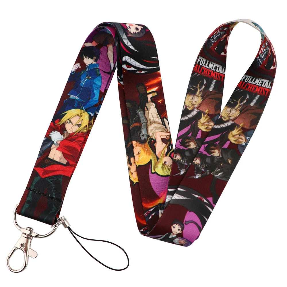 Flyingbee мультяшный Алхимик шнурок для ключей идентификационная карта для тренажерного зала ремешки USB держатель для бейджа своими руками веревка для петли шнурок X2382