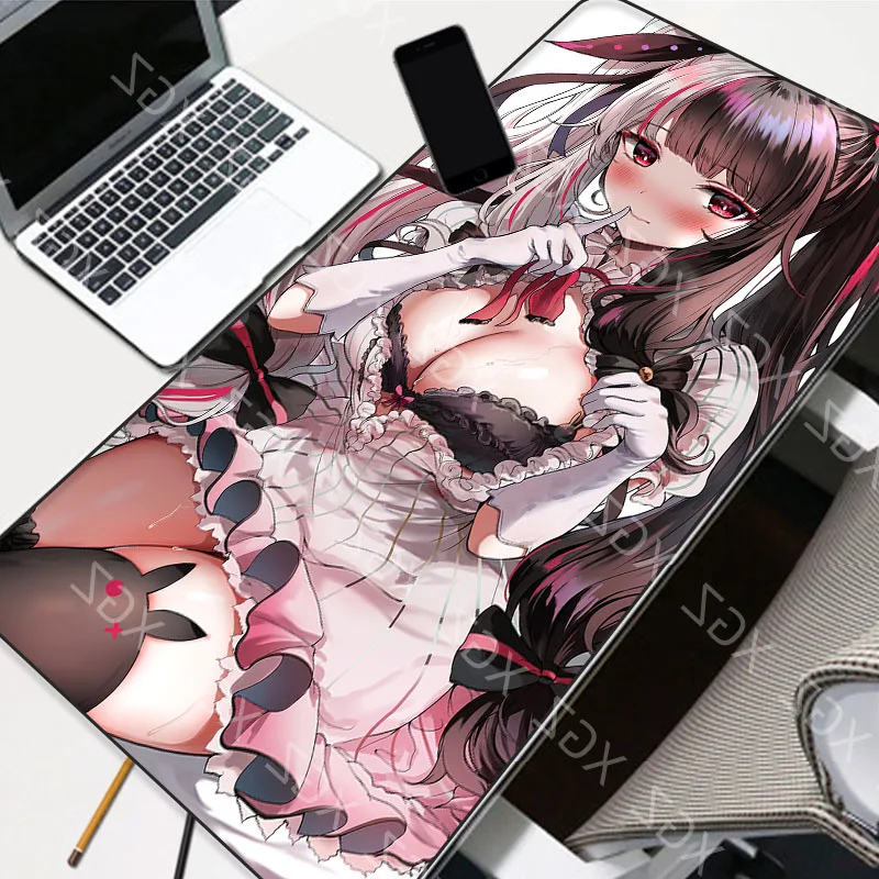 YuzuoanXL Large Mouse Pad Animation Printing Computer Game Player Lock Edge Mouse Pad Keyboard Student Home Pad Durable