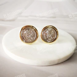 one pair of Freemason Masonic Cufflinks Square and Compass  Commemorative ornaments Clothing accessories