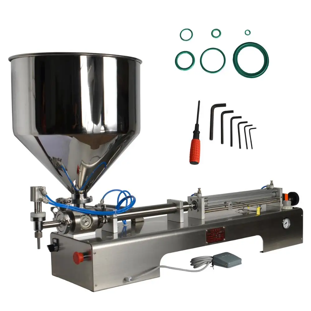 5-100ml Piston Filling machine oil filling machine paste/liquid filler SS304 food grade cream shampoo filling machine