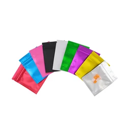 Matte Colorful and Transparent Zip Lock Bags, Colorful Food Pouches, Free Shipping, 100 Pcs