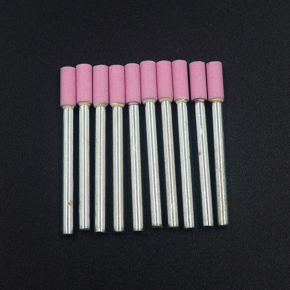 Ensemble de 10 pièces de pierre à monter 3x4mm, accessoires pour outils Dremel distants, tête de meule