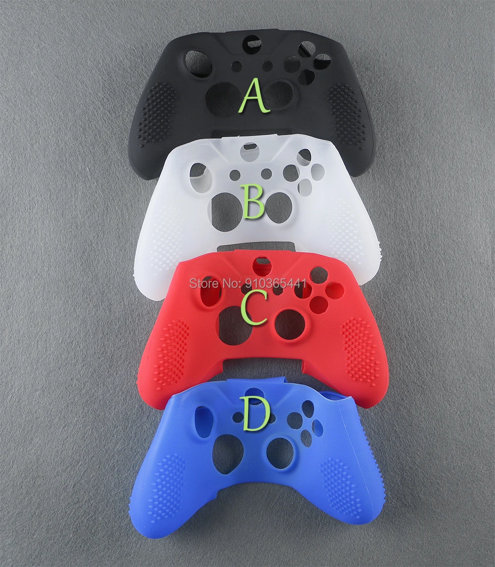 20pcs/lot For Xbox One S Controller Silicone Soft Rubber Case Skin Protective Case Protector Cover Gamepad Handles