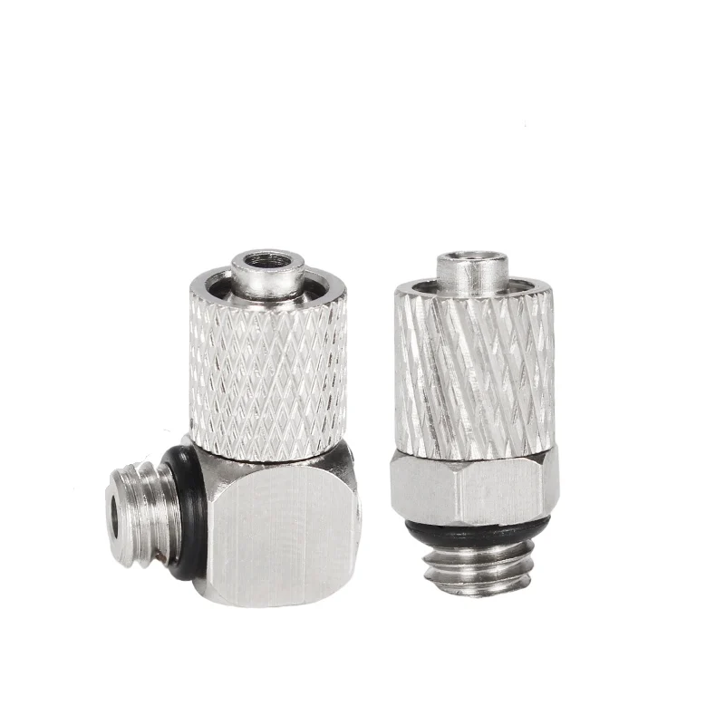 5Pcs Male Thread M3 M4 M5 M6 -Air Tube 3mm 4mm 6mm OD Mini Pneumatic Pipe Connector Screw Through Quick Fitting Fast Twist Joint