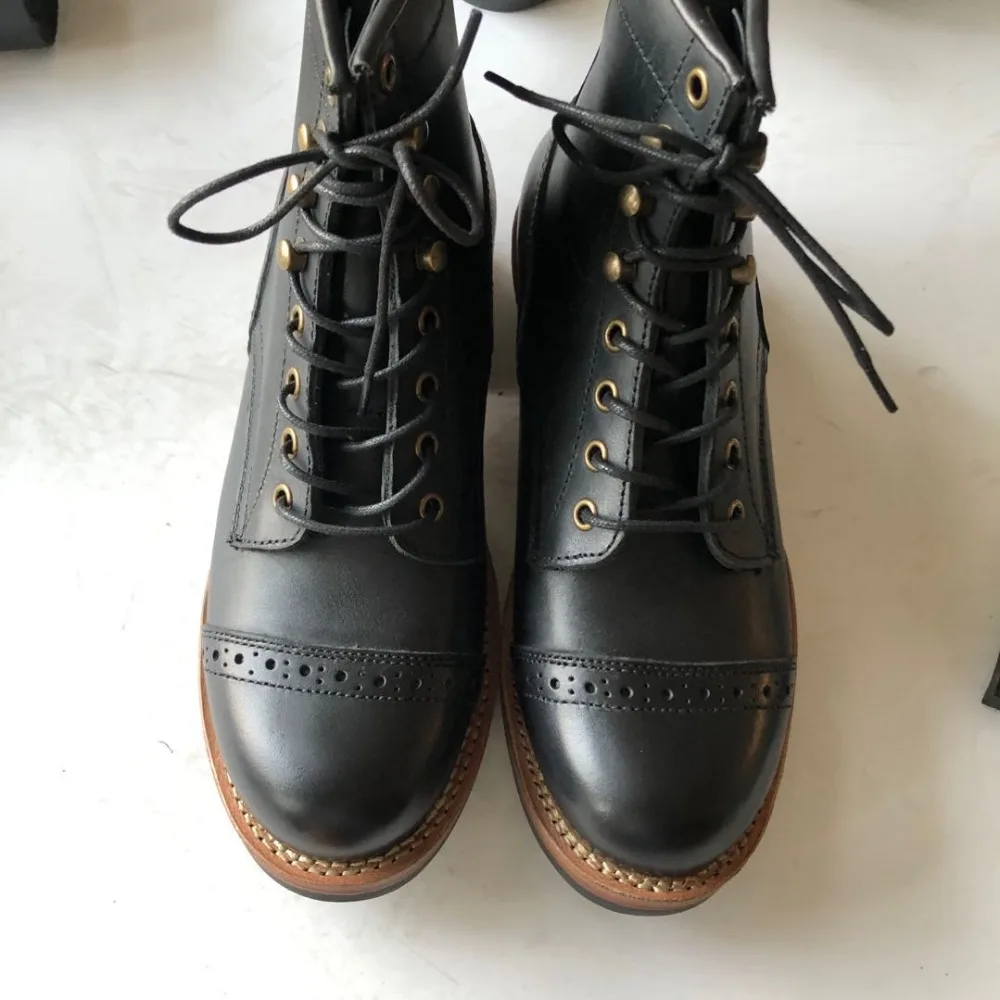 XW400 RockCanRoll Super Quality Size 35-52 Handmade Goodyear Welted Durable Italian Cowhide Boots Custom Made Available