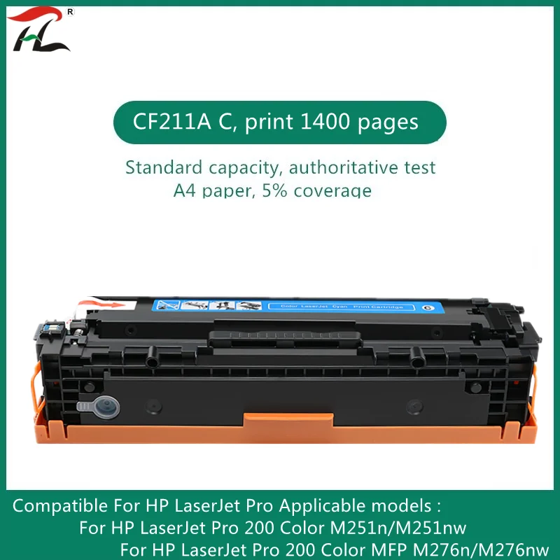 

Картридж с цветным тонером YLC CF210 210A CF210A - CF213A 131A для принтера HP LaserJet Pro 200 color MFP M276nw M251nw