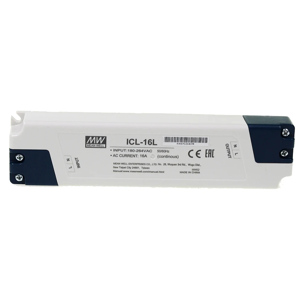 Original Mean Well ICL-16L meanwell DIN Rail 16A AC Inrush Current Limiter to reduce the high starting current