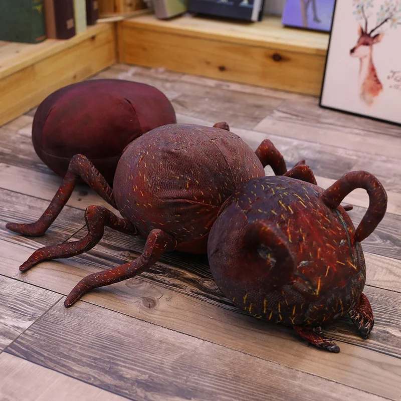 

45-120cm Simulation Giant Ant Plush Toy Kawaii Stuffed Animal Cartoon Soft Doll Large Sleeping Pillow Birthday Gift for Children