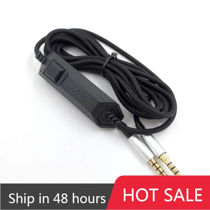 Replacement Audio Cable For logitech Astro A10 A40 Headphones Fits Many Headphones Microphone Volume Control 23 AugT2